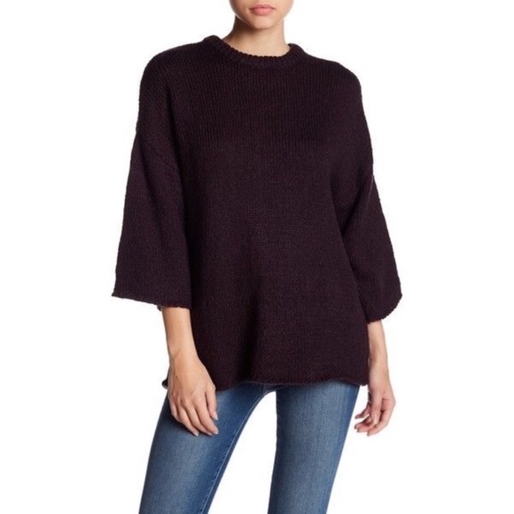 Philosophy Sweaters - Philosophy Navy Oversized Dropped Shoulder Sweater